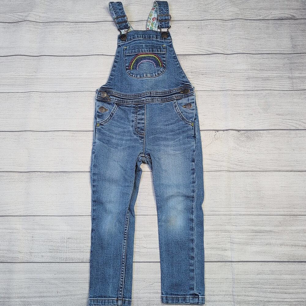 3/4 Boden Rainbow Denim Overalls